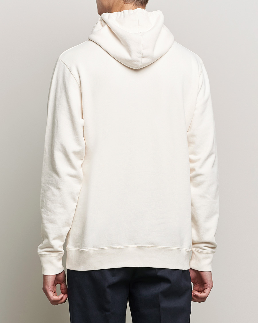 Herr | Tröjor | Sunspel | Loopback Hoodie Archive White