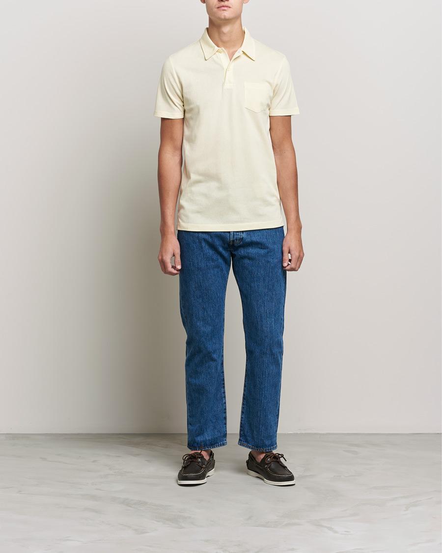 Herr | Pikéer | Sunspel | Riviera Polo Shirt Lemon