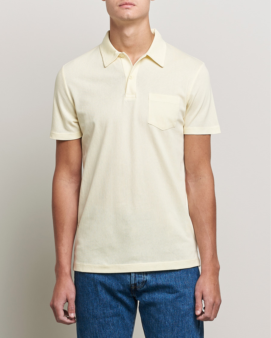 Herr | Pikéer | Sunspel | Riviera Polo Shirt Lemon
