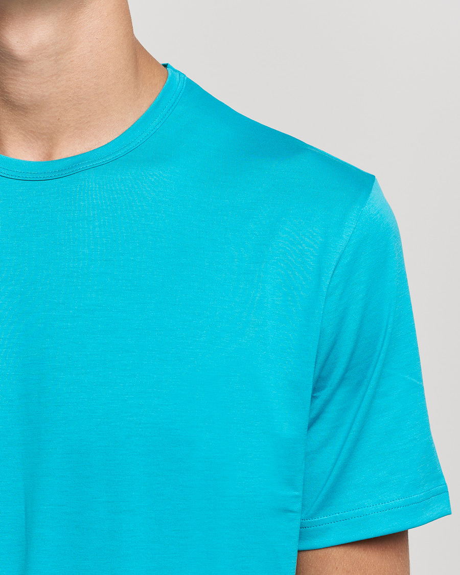 Herr | T-Shirts | Sunspel | Crew Neck Cotton Tee Reef