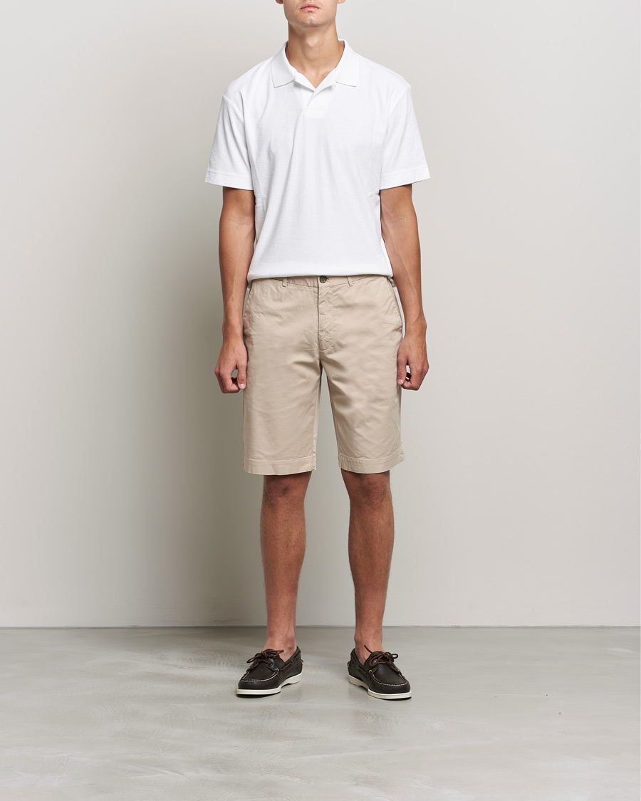 Herr | Shorts | Sunspel | Cotton Chino Shorts Light Stone