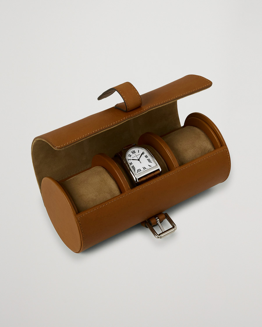 Herr | Ralph Lauren Home Toledo Leather Watch Case Saddle Brown | Ralph Lauren Home | Toledo Leather Watch Case Saddle Brown