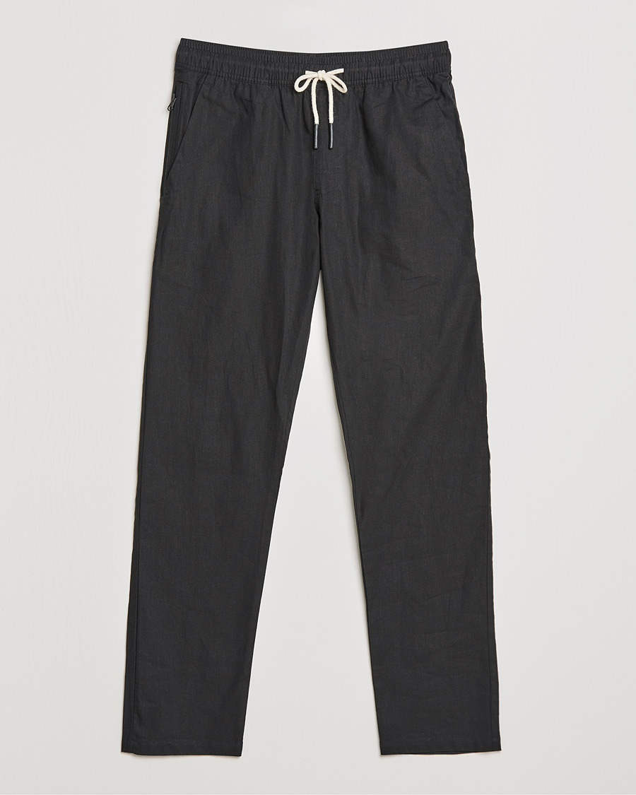 Herr | Byxor | OAS | Linen Long Pants Black
