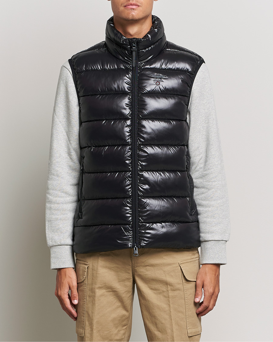 Herr | | Aeronautica Militare | Padded Gilet Jet Black