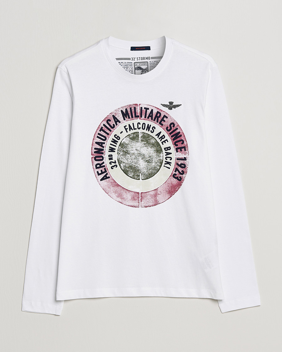 Herr | T-Shirts | Aeronautica Militare | Long Sleeve Tee Off White
