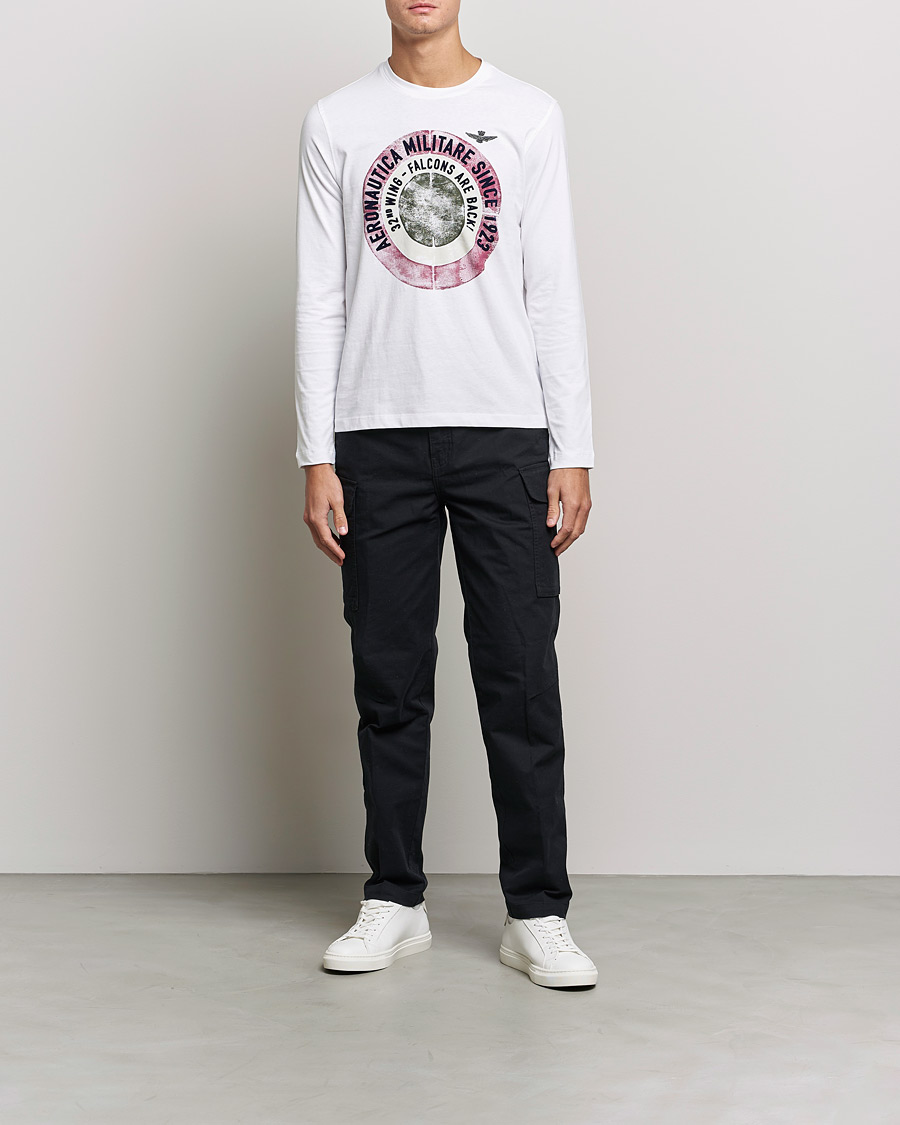 Herr | T-Shirts | Aeronautica Militare | Long Sleeve Tee Off White