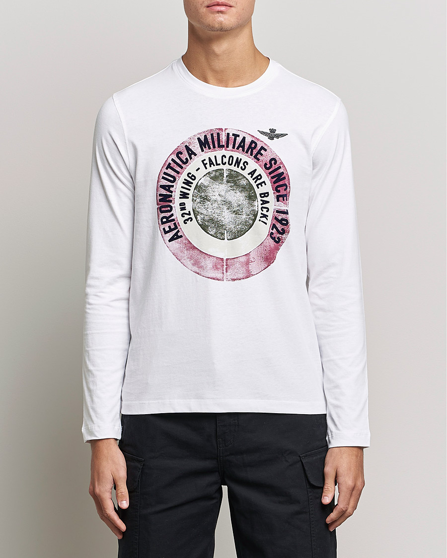 Herr | T-Shirts | Aeronautica Militare | Long Sleeve Tee Off White