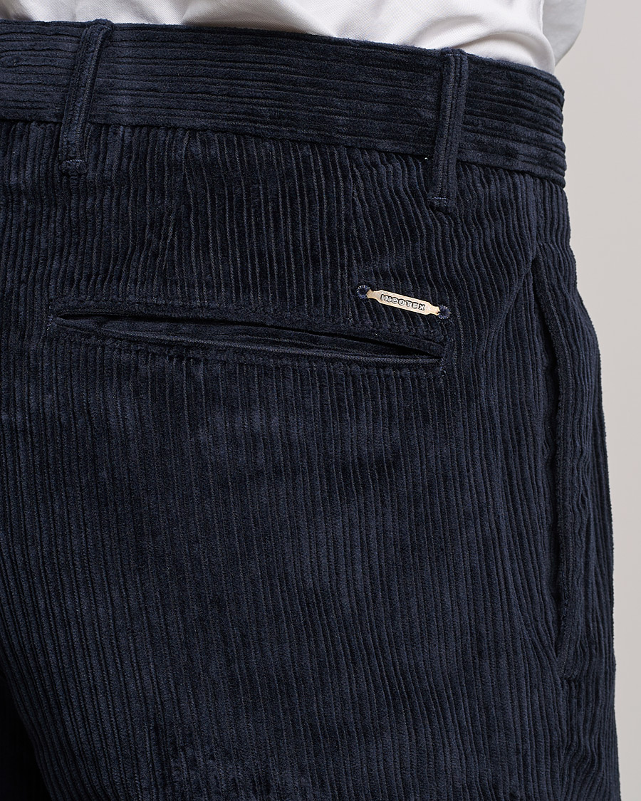 Herr | Byxor | Incotex | Regular Fit Heavy Cord Slacks Navy