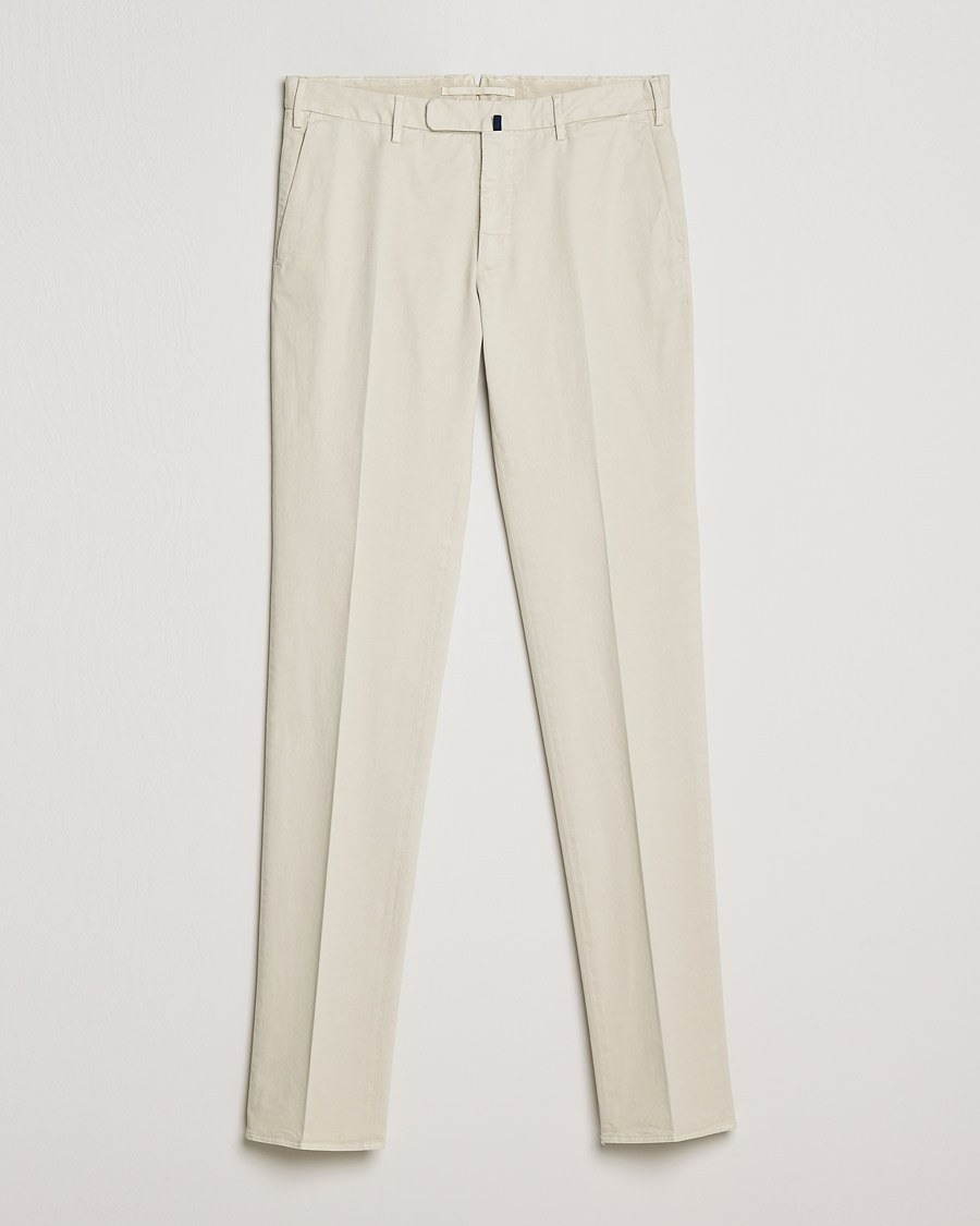 Herr | Byxor | Incotex | Slim Fit Cotton Stretch Chinos Light Beige