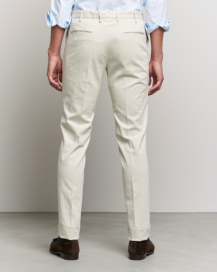Herr | Byxor | Incotex | Slim Fit Cotton Stretch Chinos Light Beige