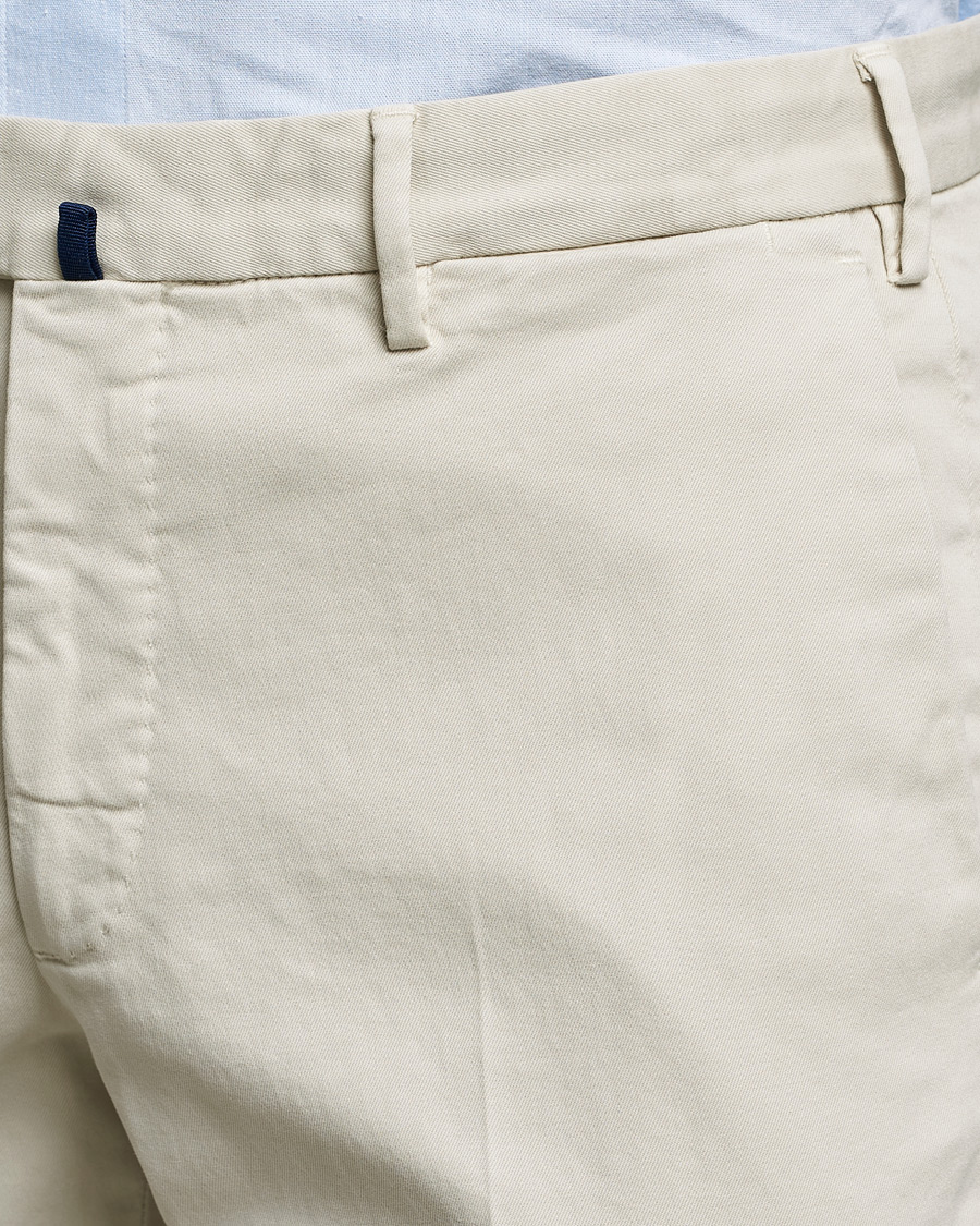 Herr | Byxor | Incotex | Slim Fit Cotton Stretch Chinos Light Beige