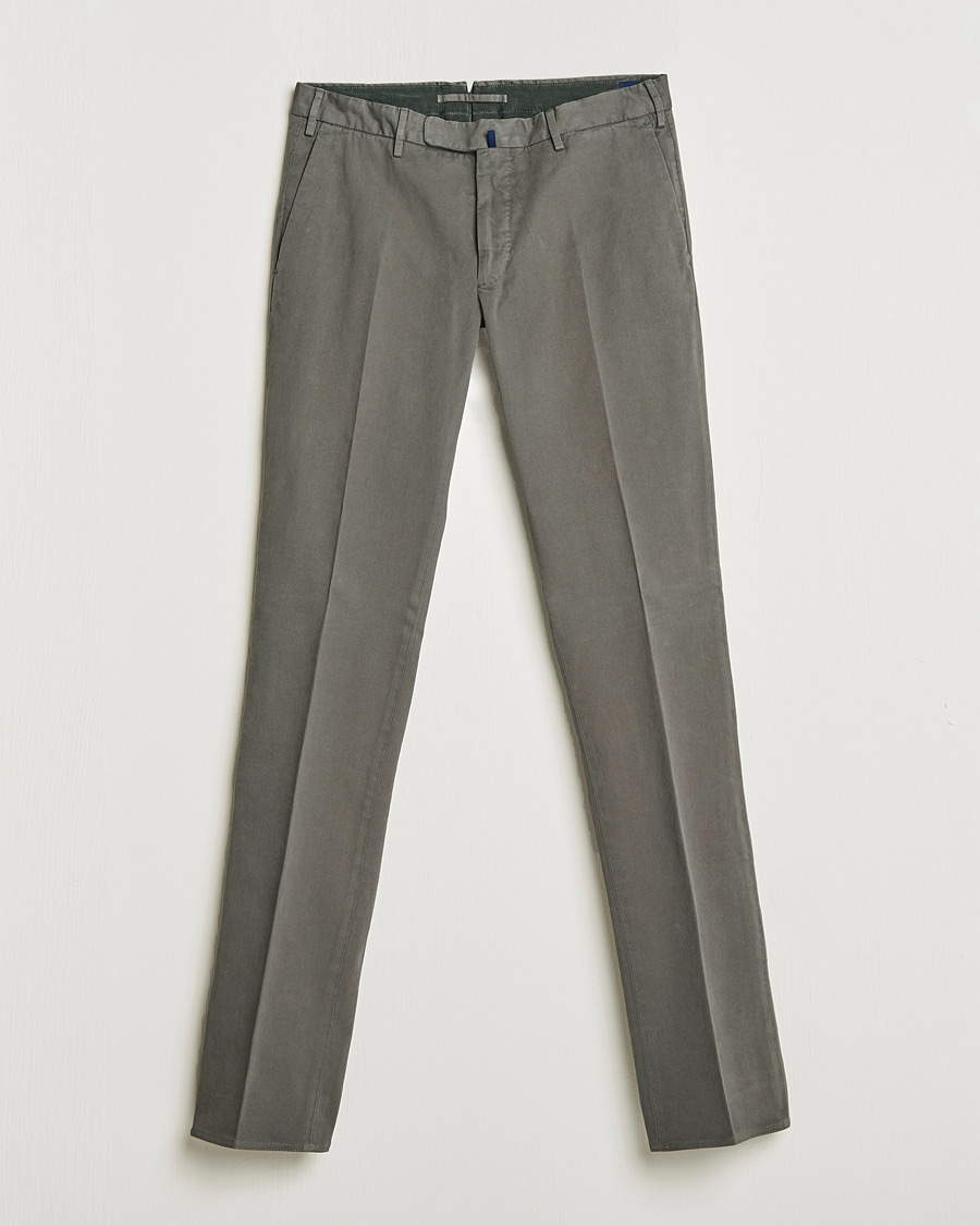 Herr | Byxor | Incotex | Slim Fit Cotton Stretch Chinos Grey