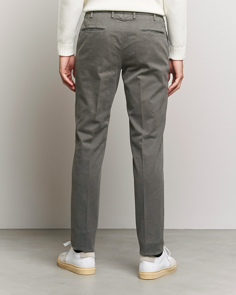 Herr | Byxor | Incotex | Slim Fit Cotton Stretch Chinos Grey