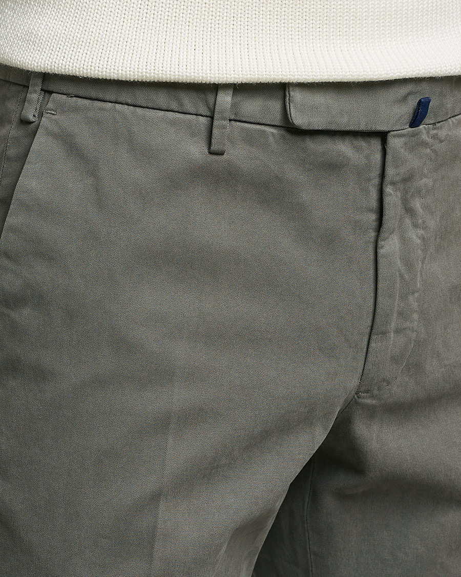Herr | Byxor | Incotex | Slim Fit Cotton Stretch Chinos Grey