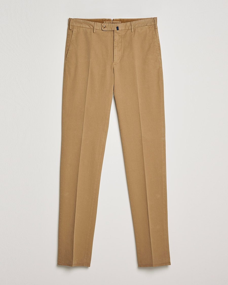 Herr | Byxor | Incotex | Regular Fit Cotton Stretch Chinos Beige