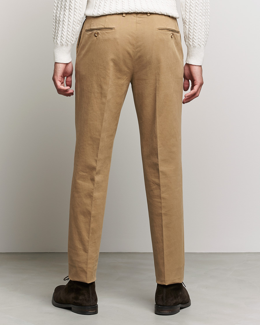 Herr | Byxor | Incotex | Regular Fit Cotton Stretch Chinos Beige