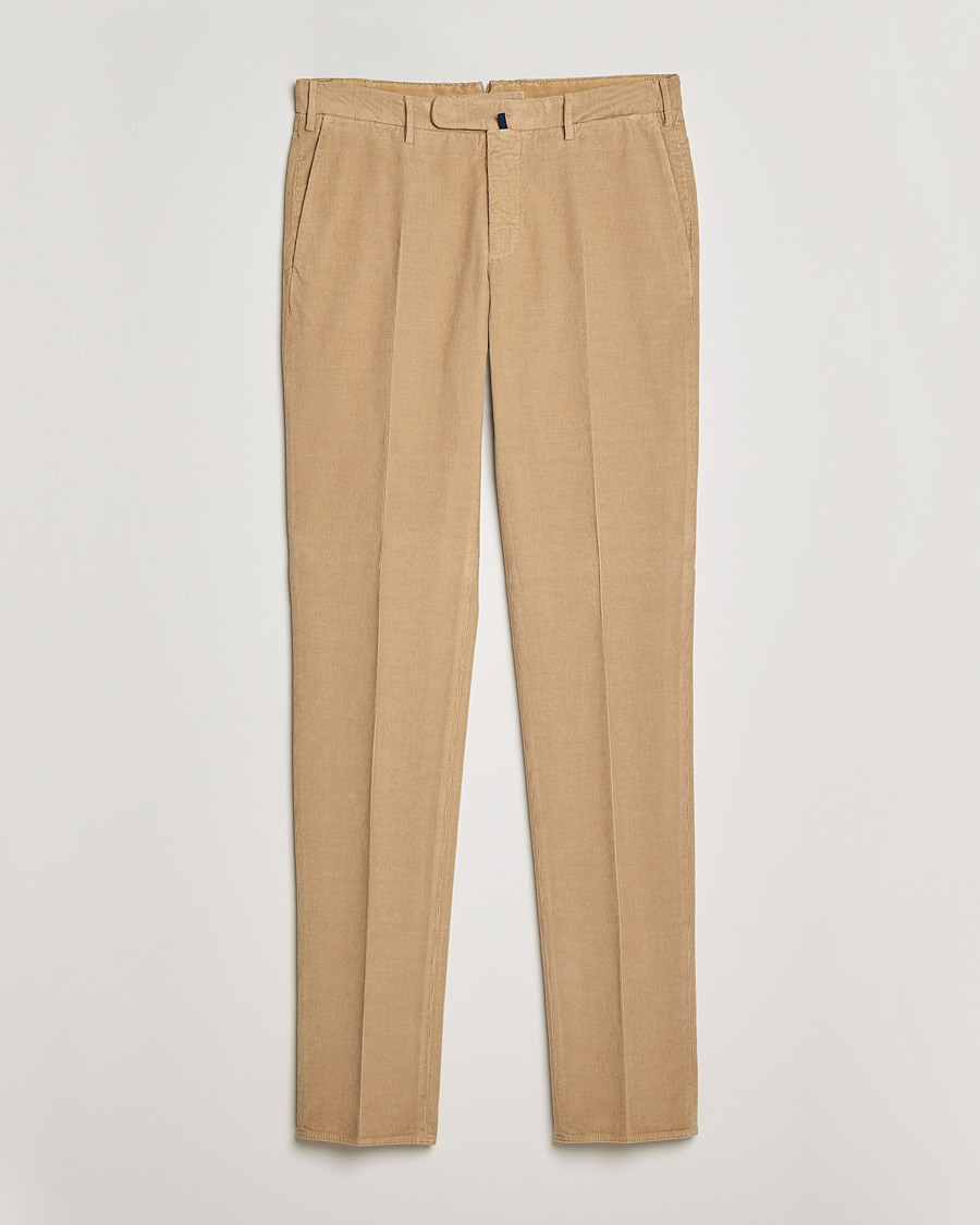Herr | Byxor | Incotex | Slim Fit Soft Corduroy Trousers Beige