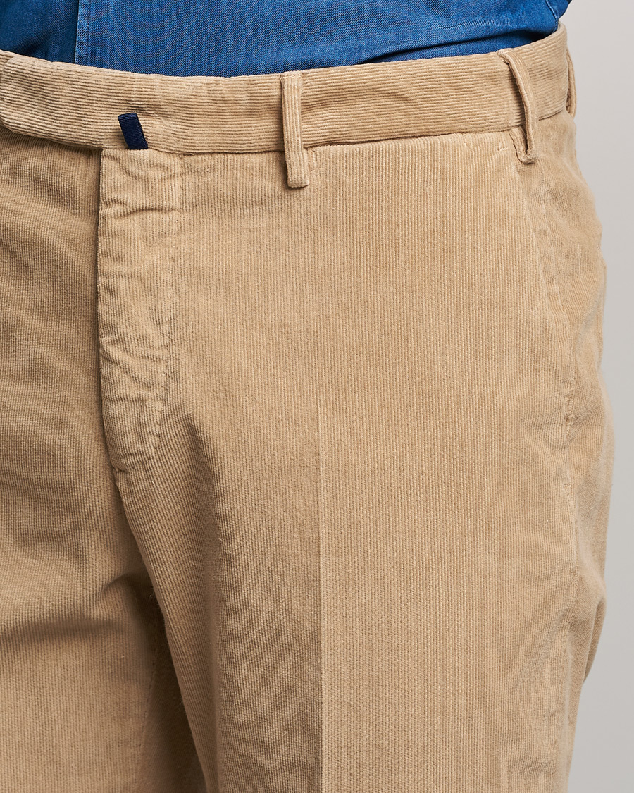 Herr | Byxor | Incotex | Slim Fit Soft Corduroy Trousers Beige