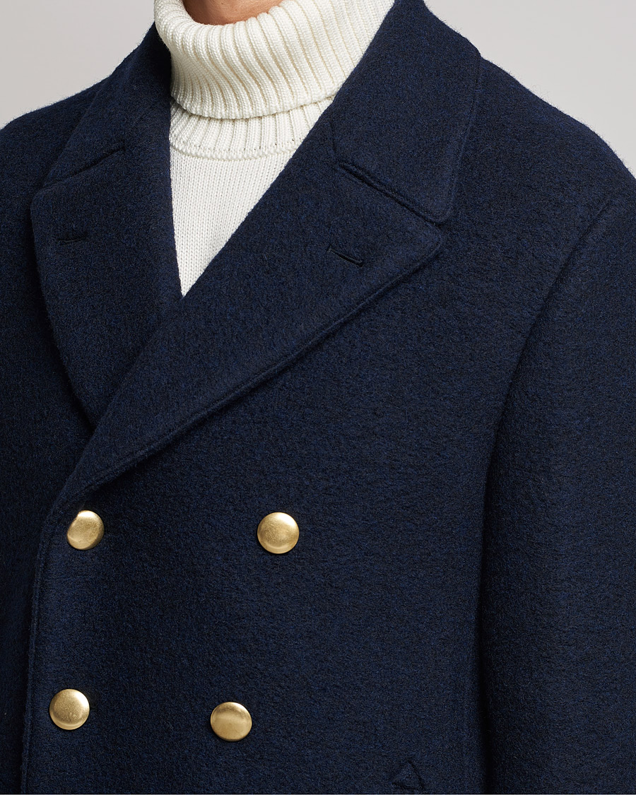 Herr | Jackor | Slowear | Wool Peacoat Navy