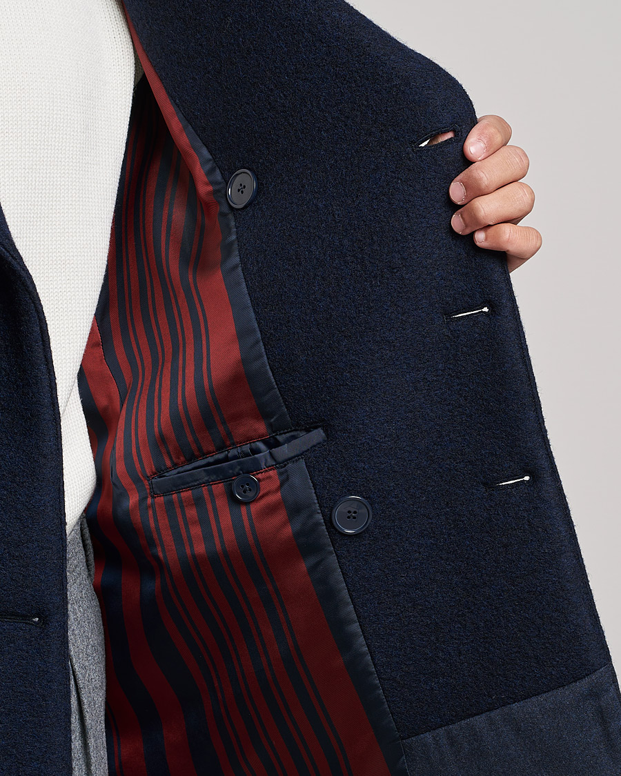 Herr | Jackor | Slowear | Wool Peacoat Navy