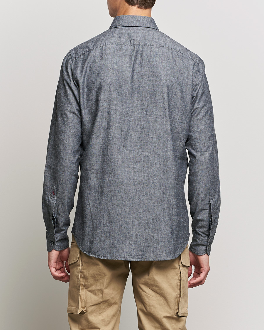 Herr | Skjortor | Slowear | Chambray Work Shirt Grey