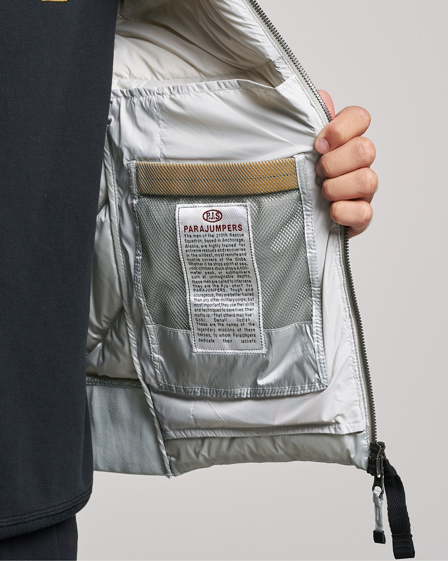 Herr | Jackor | Parajumpers | Pharrell Sheen High Gloss Jacket Mist White