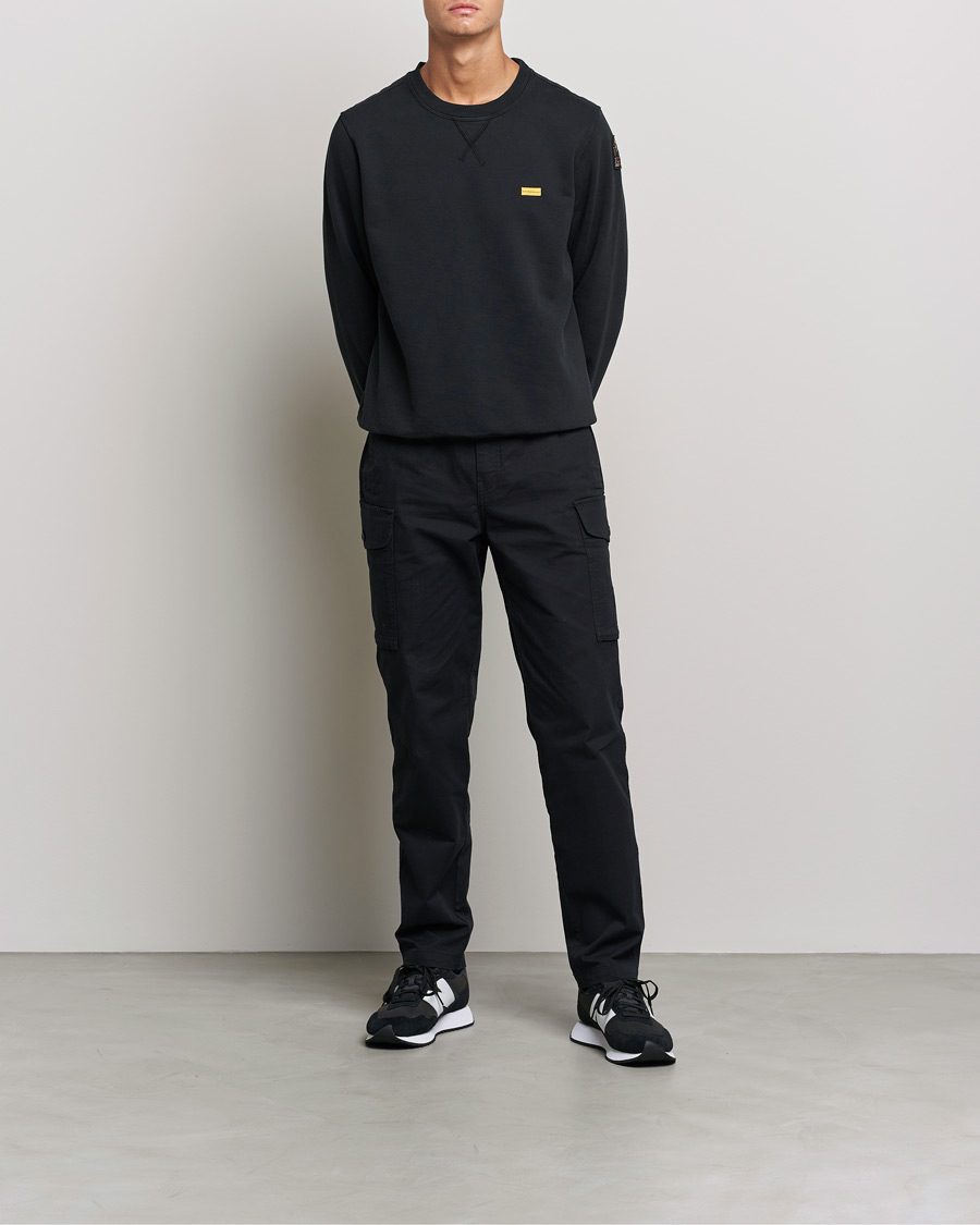 Herr |  | Parajumpers | Basic Cotton Fleece Sweatshirt Black