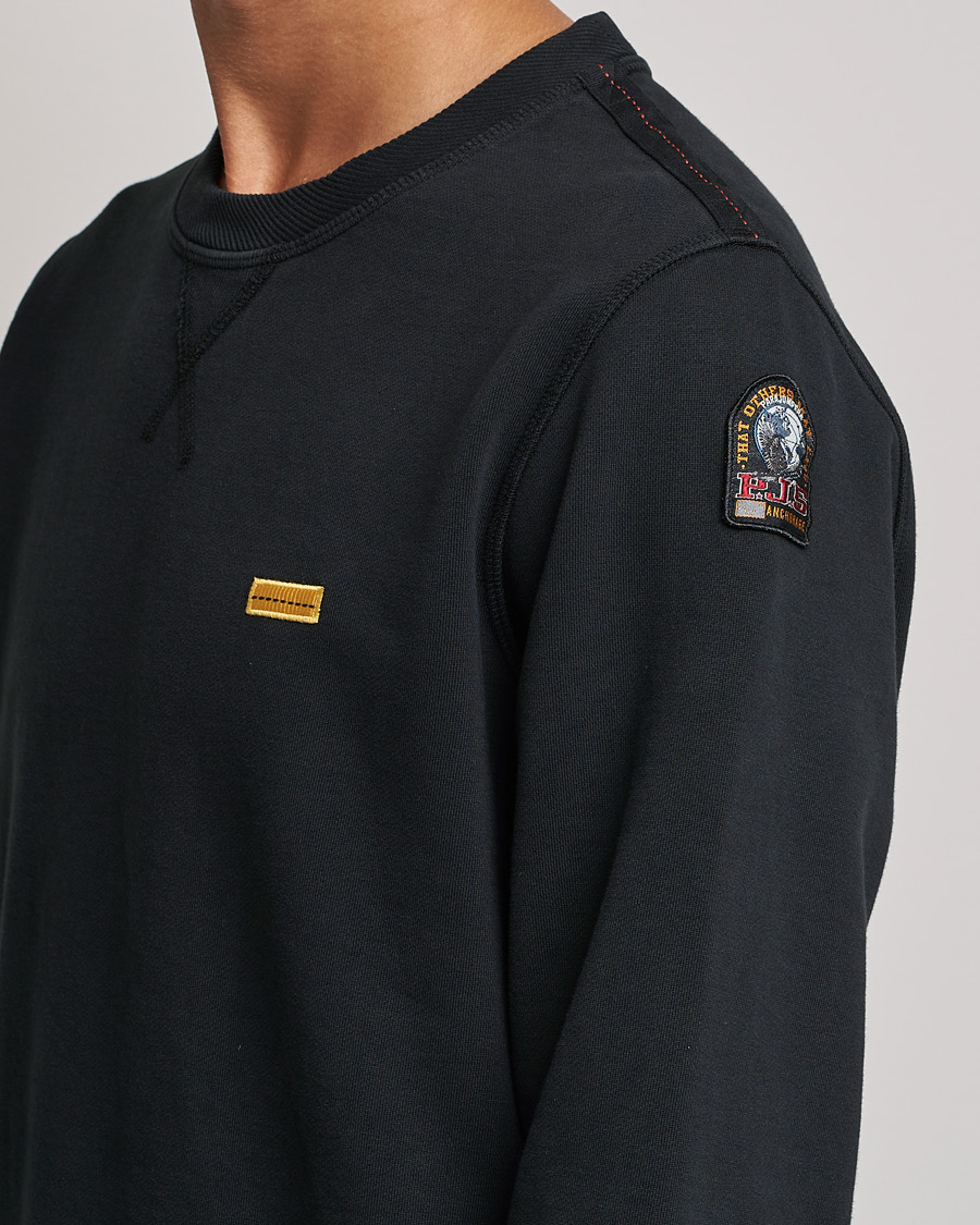 Herr | Tröjor | Parajumpers | Basic Cotton Fleece Sweatshirt Black