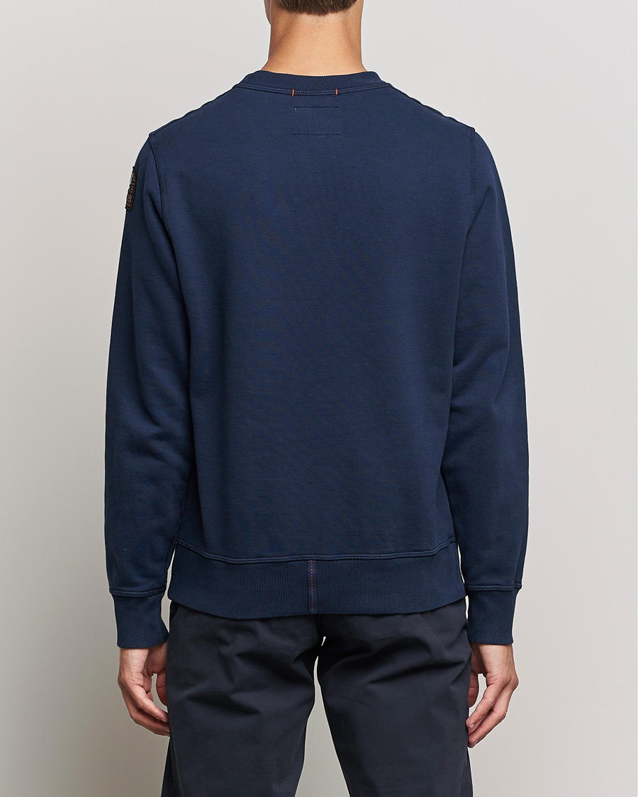 Herr | Tröjor | Parajumpers | Basic Cotton Fleece Sweatshirt Navy