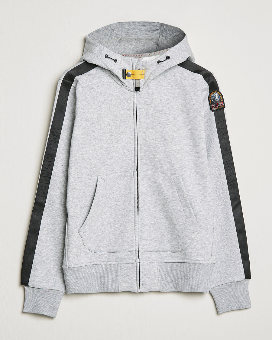 Herr | Tröjor | Parajumpers | Aldrin Full-Zip Hoodie Steel Melange
