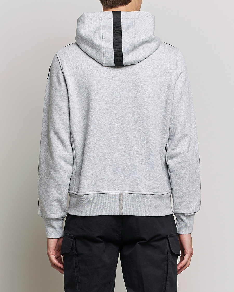 Herr | Tröjor | Parajumpers | Aldrin Full-Zip Hoodie Steel Melange