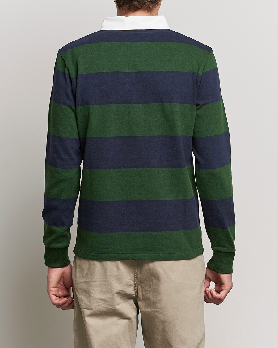 Herr | Tröjor | GANT | Original Barstripe Heavy Rugger Storm Green