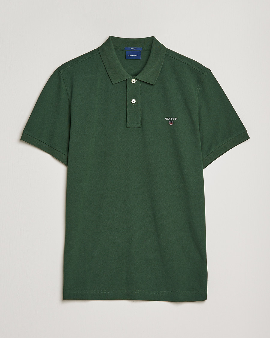 Herr | Pikéer | GANT | The Original Polo Storm Green