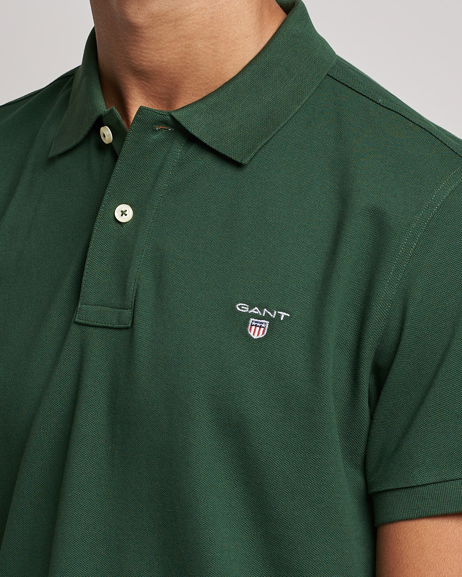 Herr | Pikéer | GANT | The Original Polo Storm Green