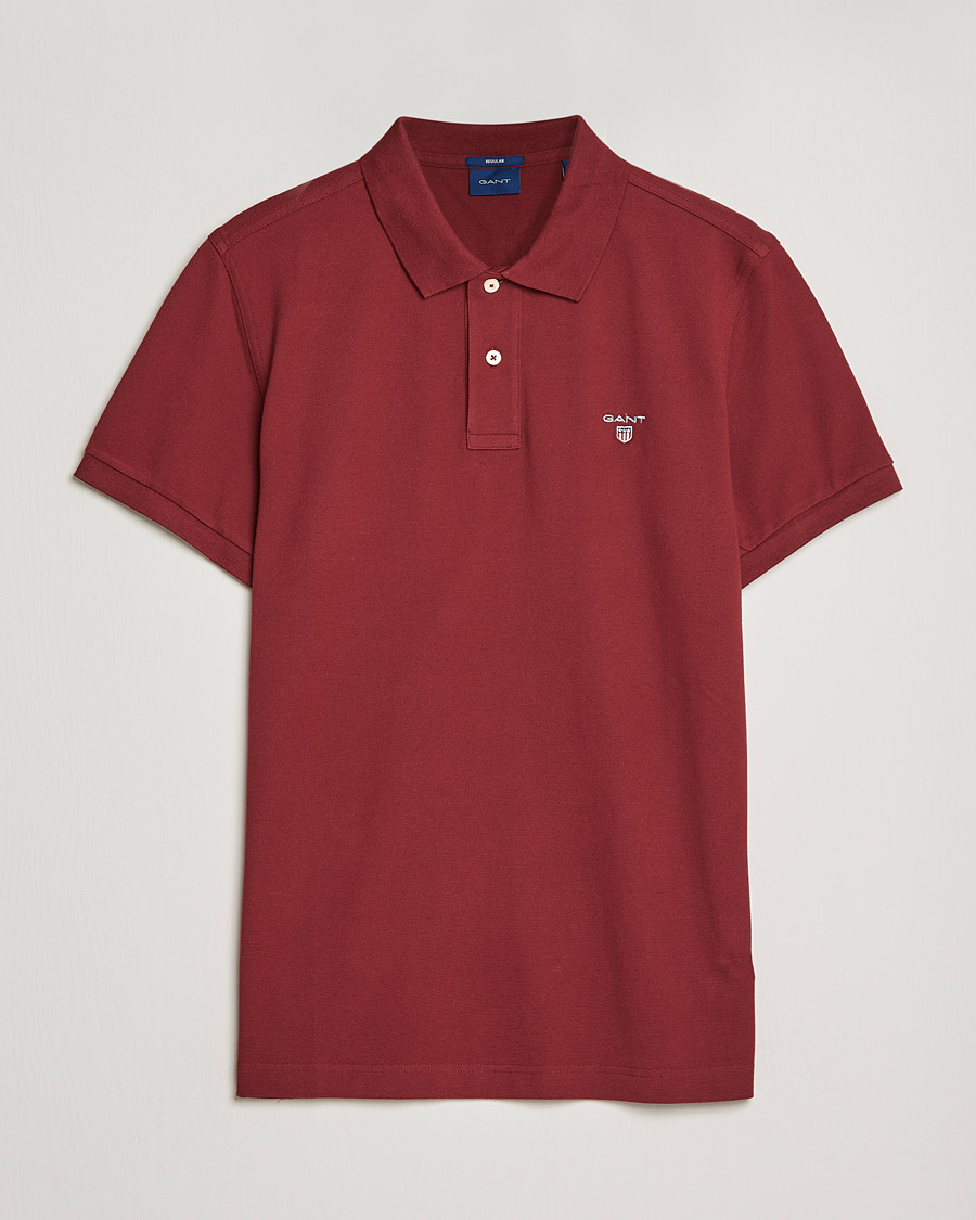 Herr | Pikéer | GANT | The Original Polo Plumped Red