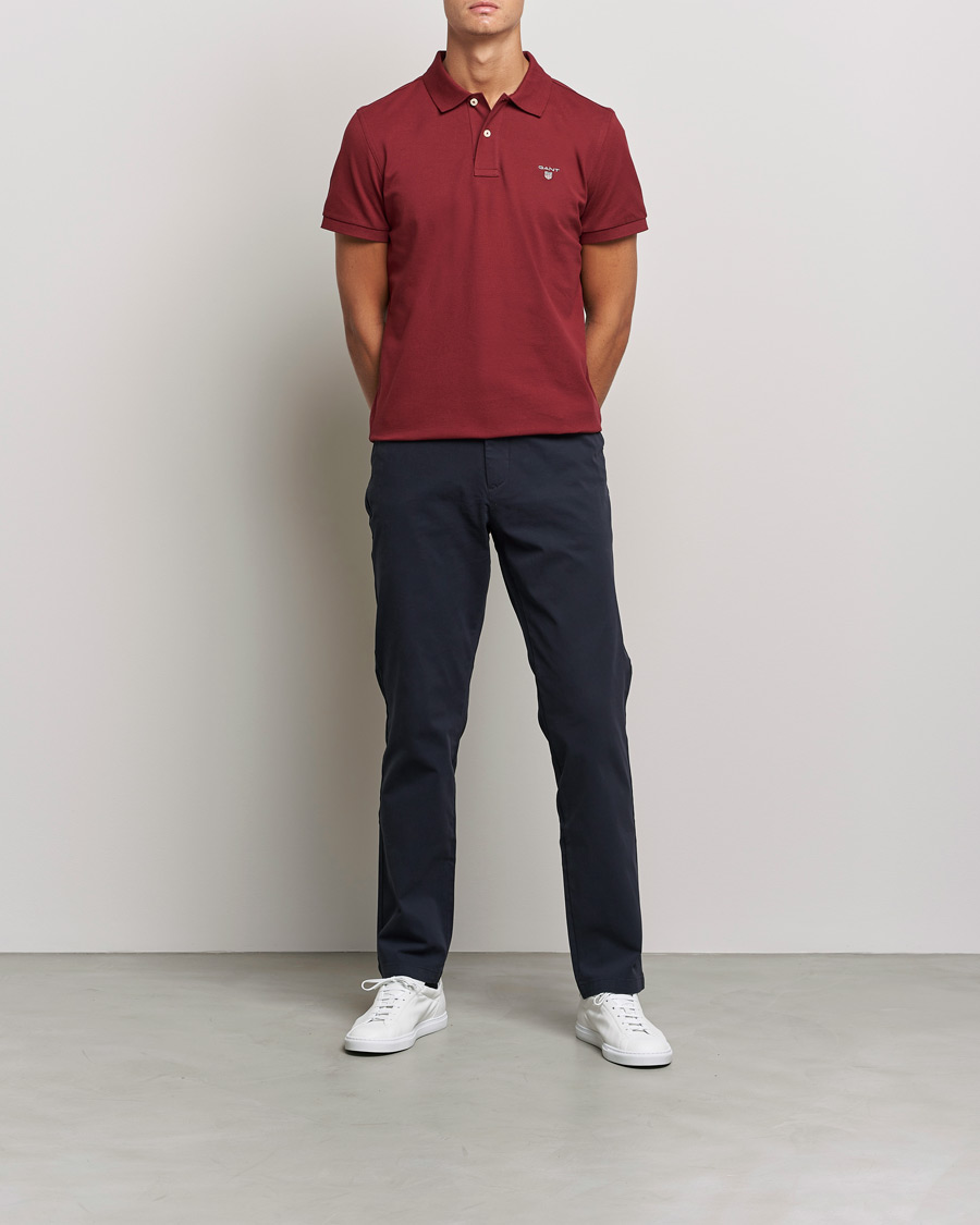 Herr | Pikéer | GANT | The Original Polo Plumped Red