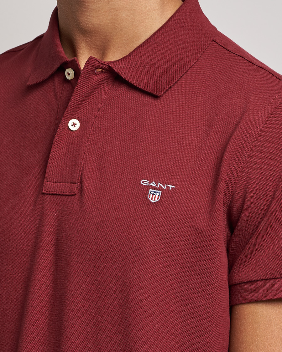 Herr | Pikéer | GANT | The Original Polo Plumped Red