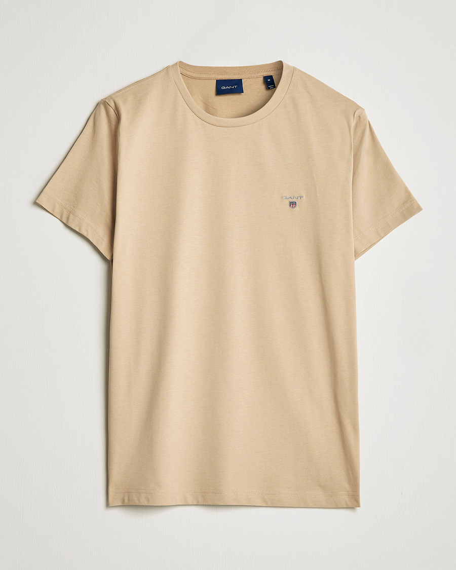 Herr | T-Shirts | GANT | The Original T-shirt Hazelwood Beige