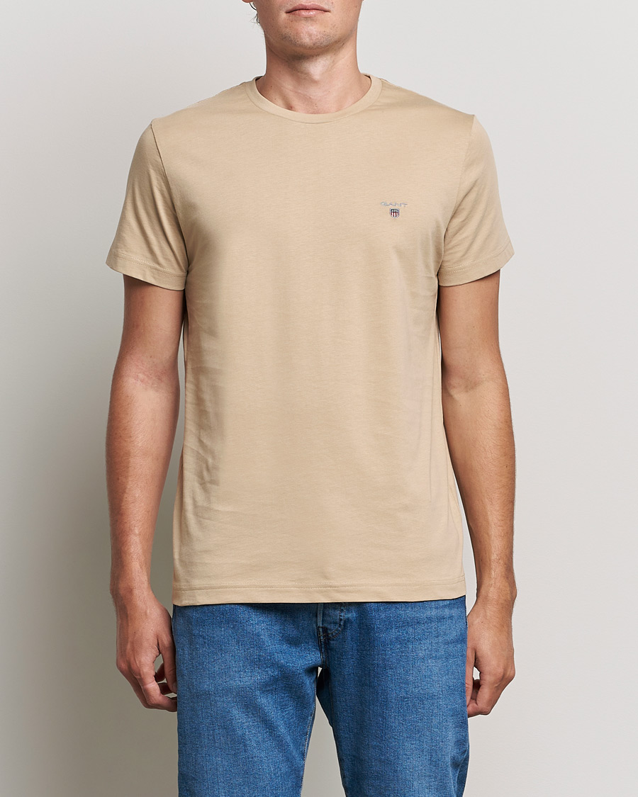 Herr | T-Shirts | GANT | The Original T-shirt Hazelwood Beige
