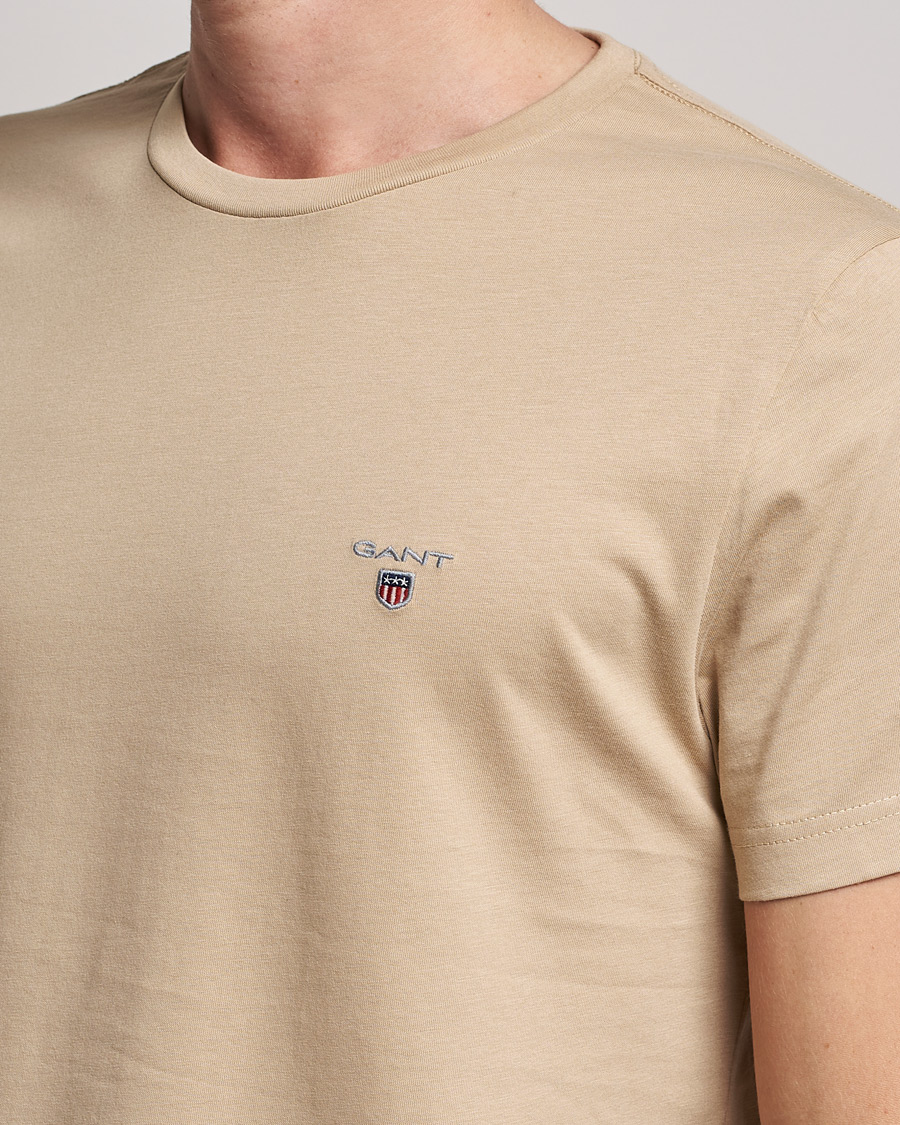 Herr | T-Shirts | GANT | The Original T-shirt Hazelwood Beige