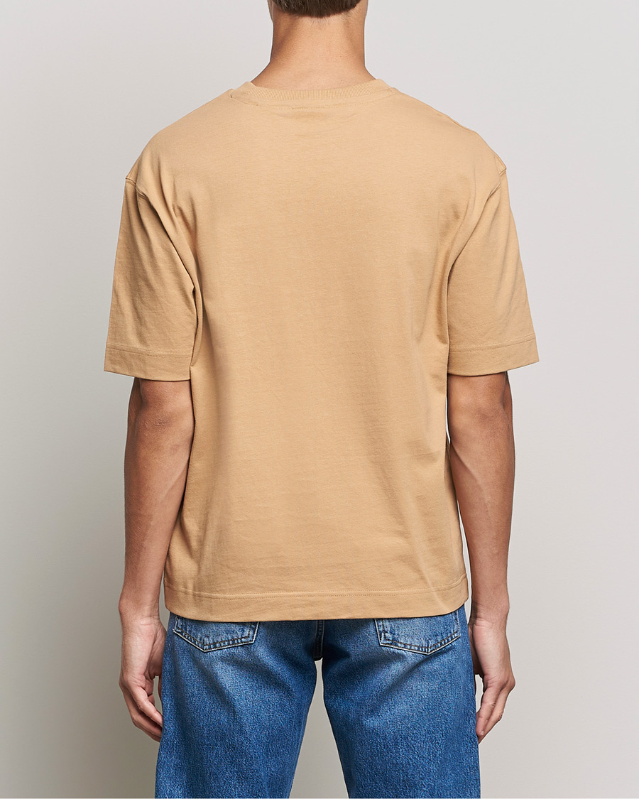 Herr | T-Shirts | GANT | Icon Crew Neck T-shirt Toffee Beige