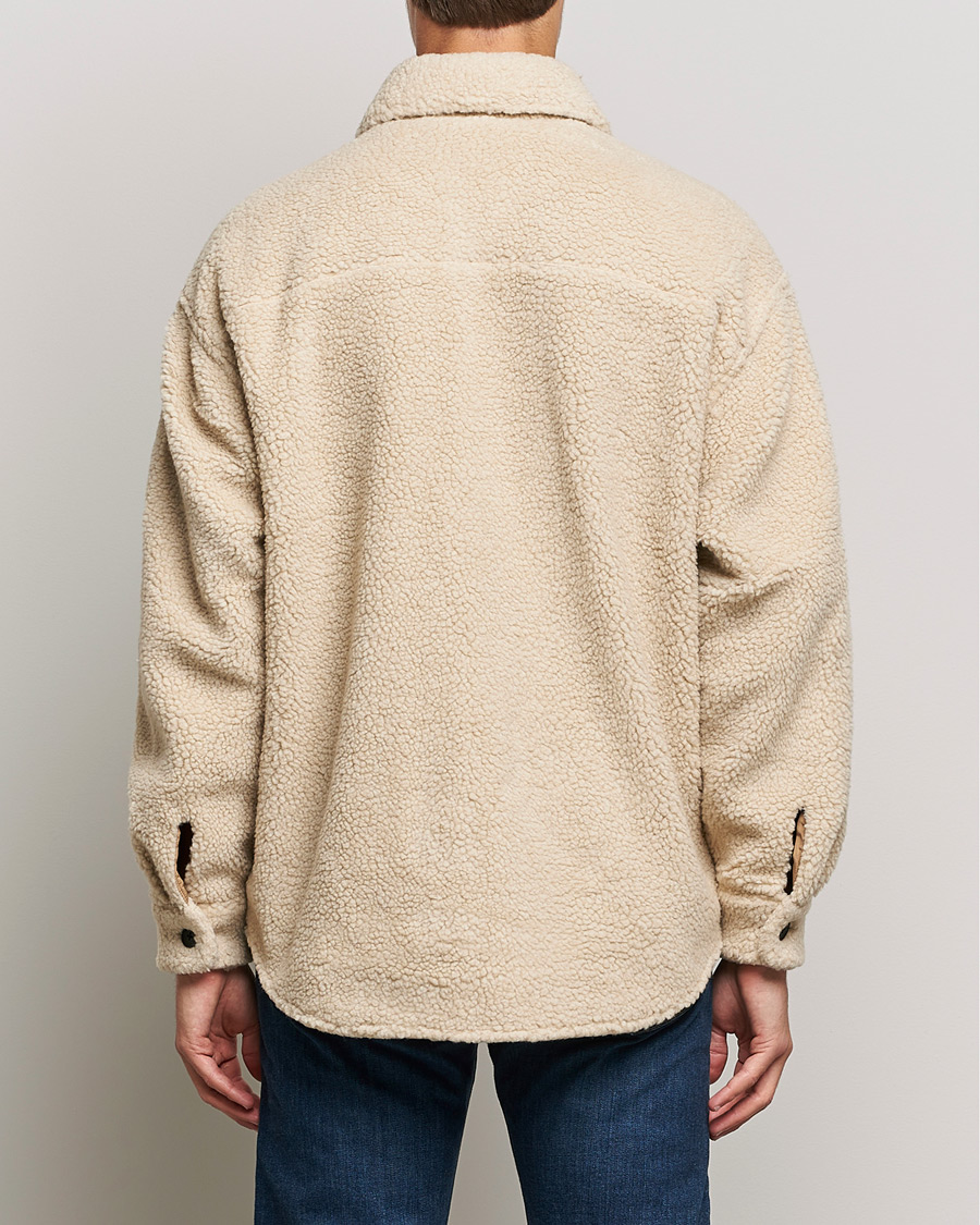 Herr | Skjortor | GANT | Sherpa Fleece Overshirt Putty
