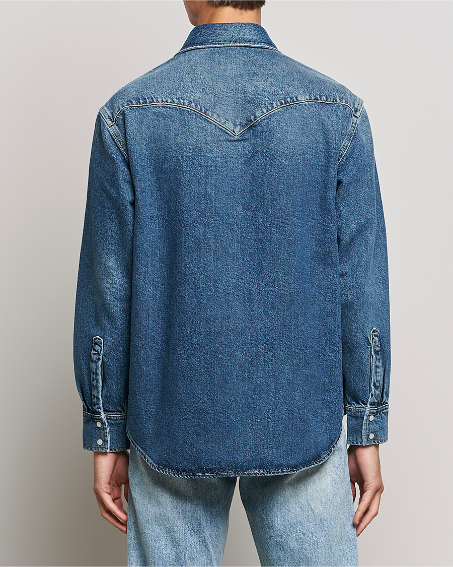 Herr | Skjortor | GANT | Western Denim Shirt Vintageg Blue