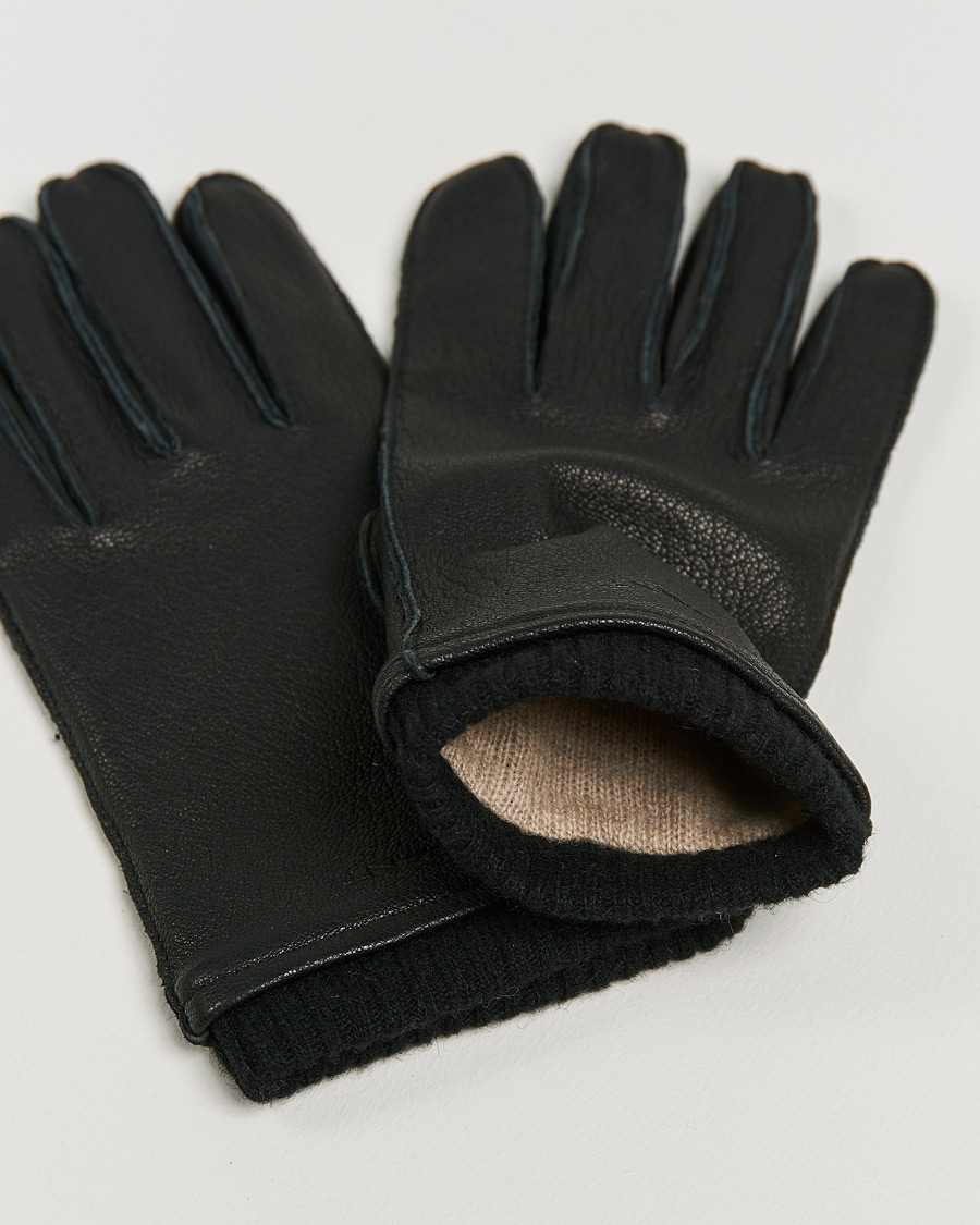 Herr | GANT Leather Gloves Black | Gant | Leather Gloves Black