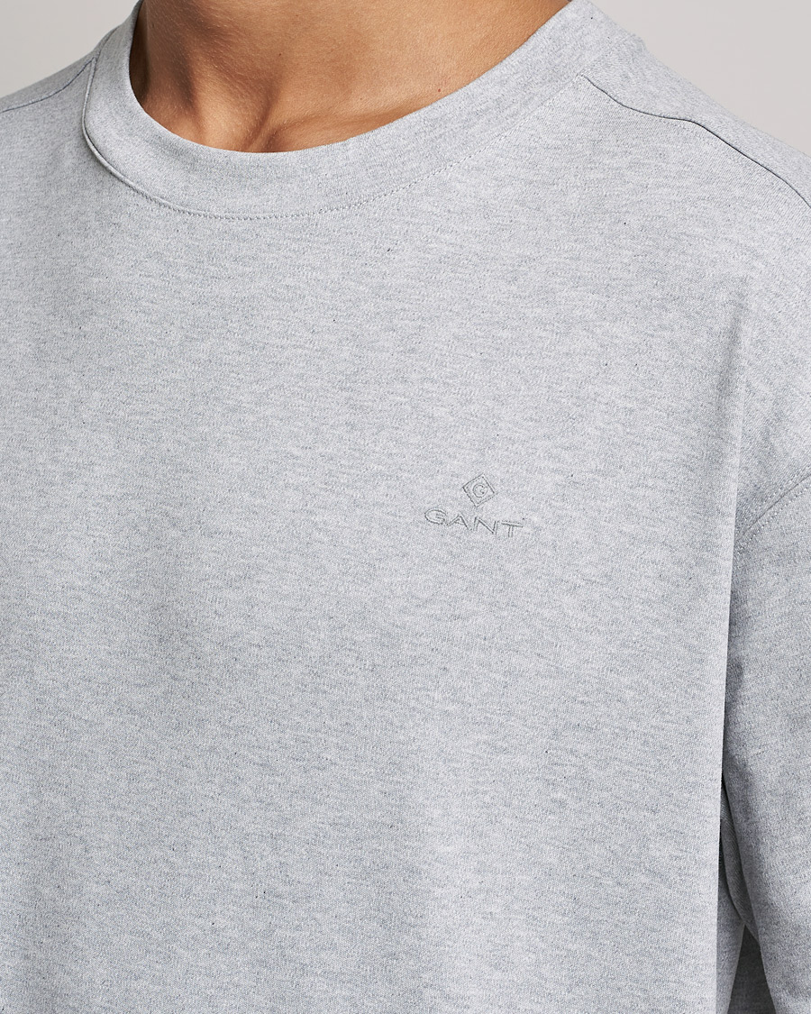 Herr | Pyjamas & Morgonrockar | GANT | Premium Loungewear Set Light Grey Melange