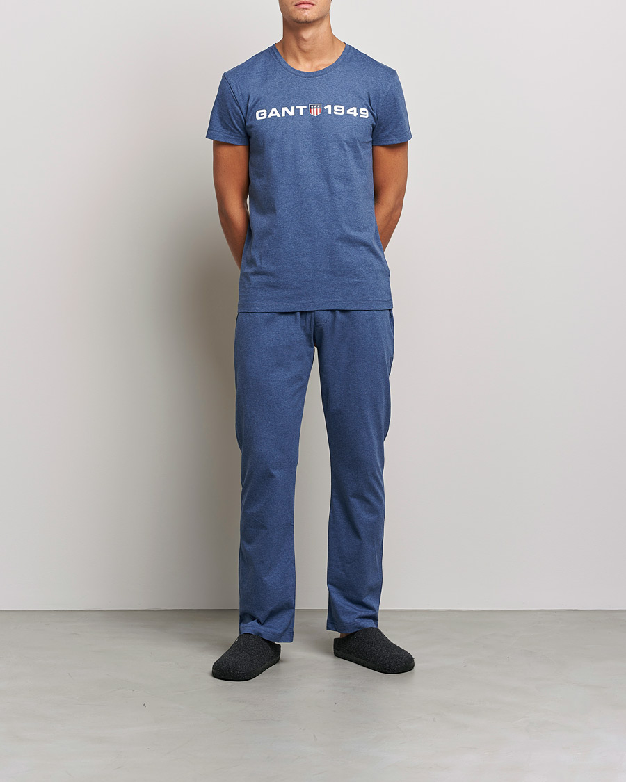 Herr | Pyjamas | GANT | Retro Shield Pyjama Pants Marine Melange