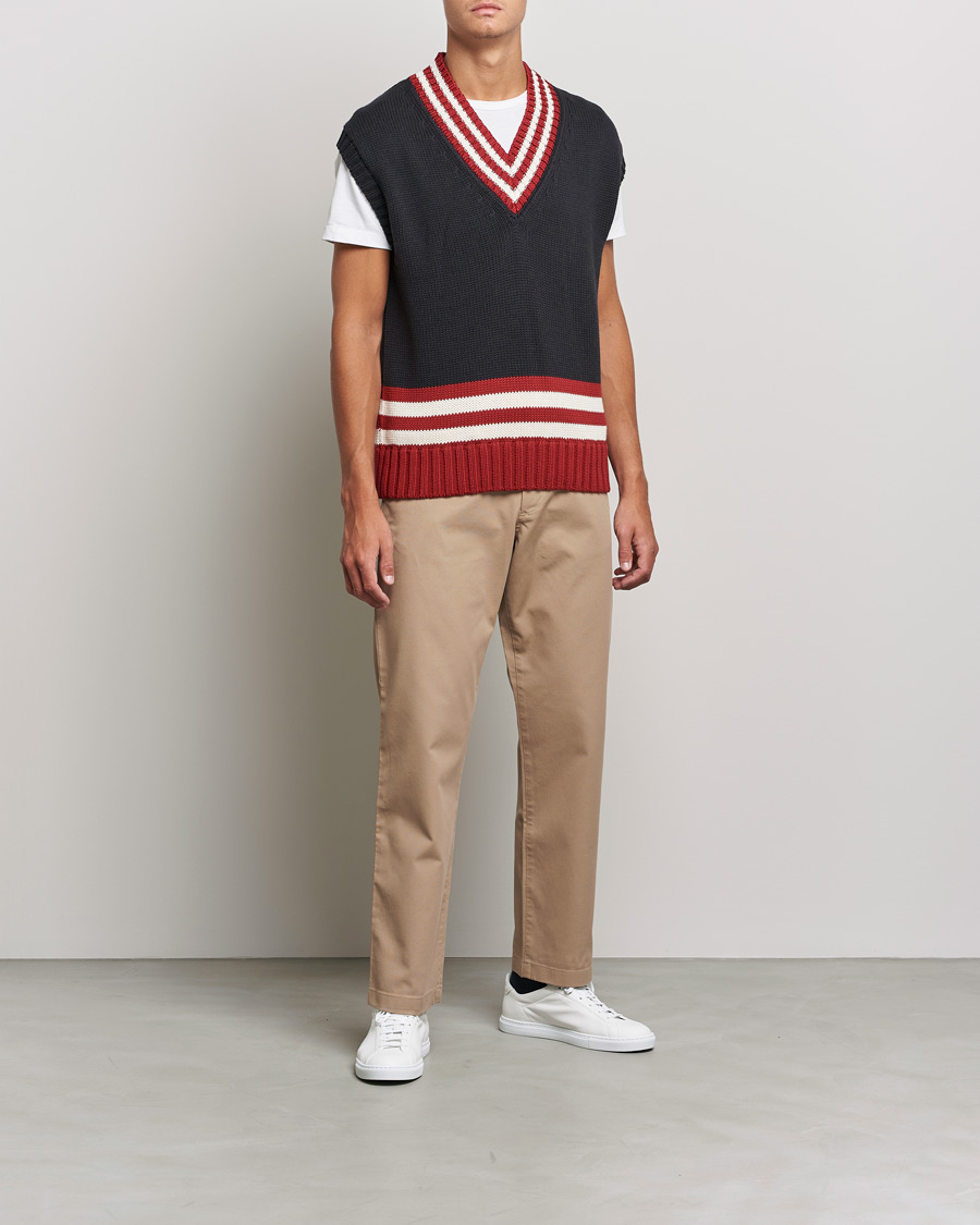 Herr | Tröjor | GANT | Oversize Vest Autumn Sunset