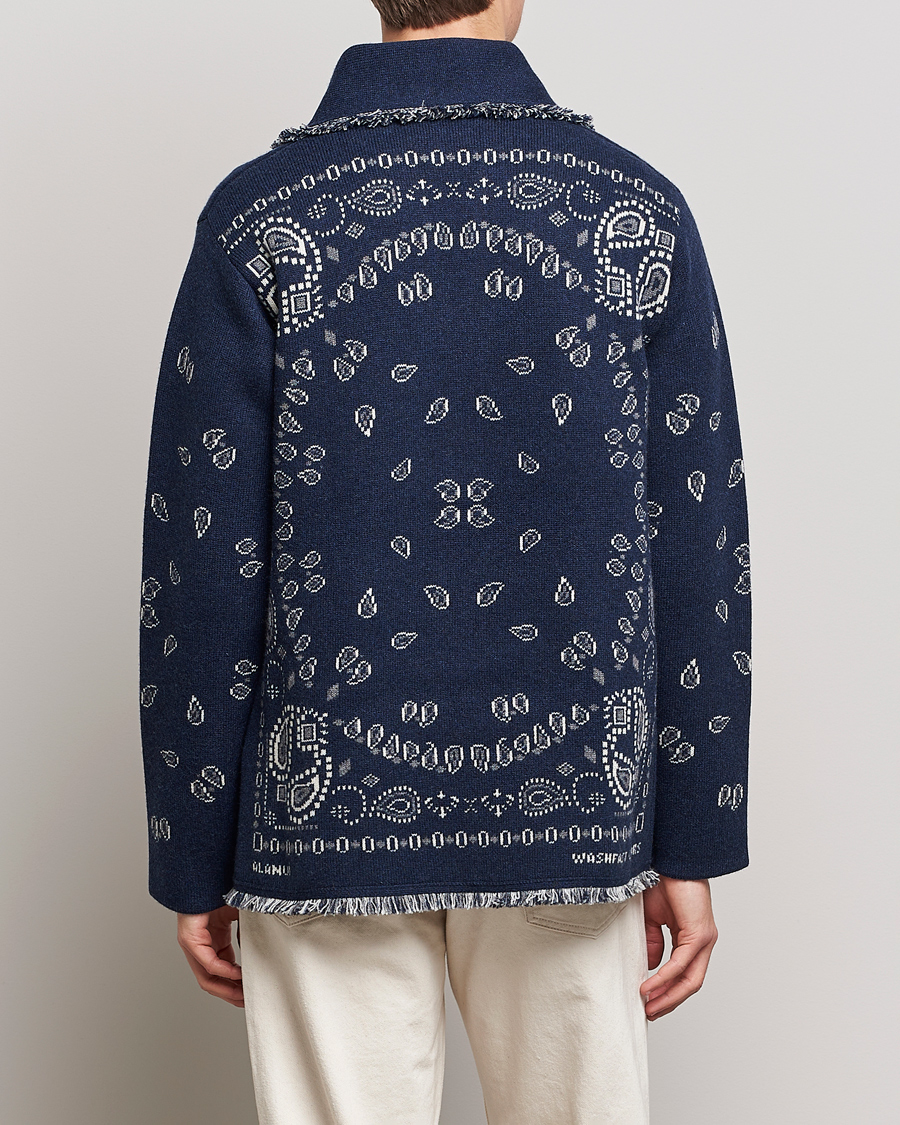 Herr | Tröjor | Alanui | Icon Cashmere Jacquard Cardigan Navy