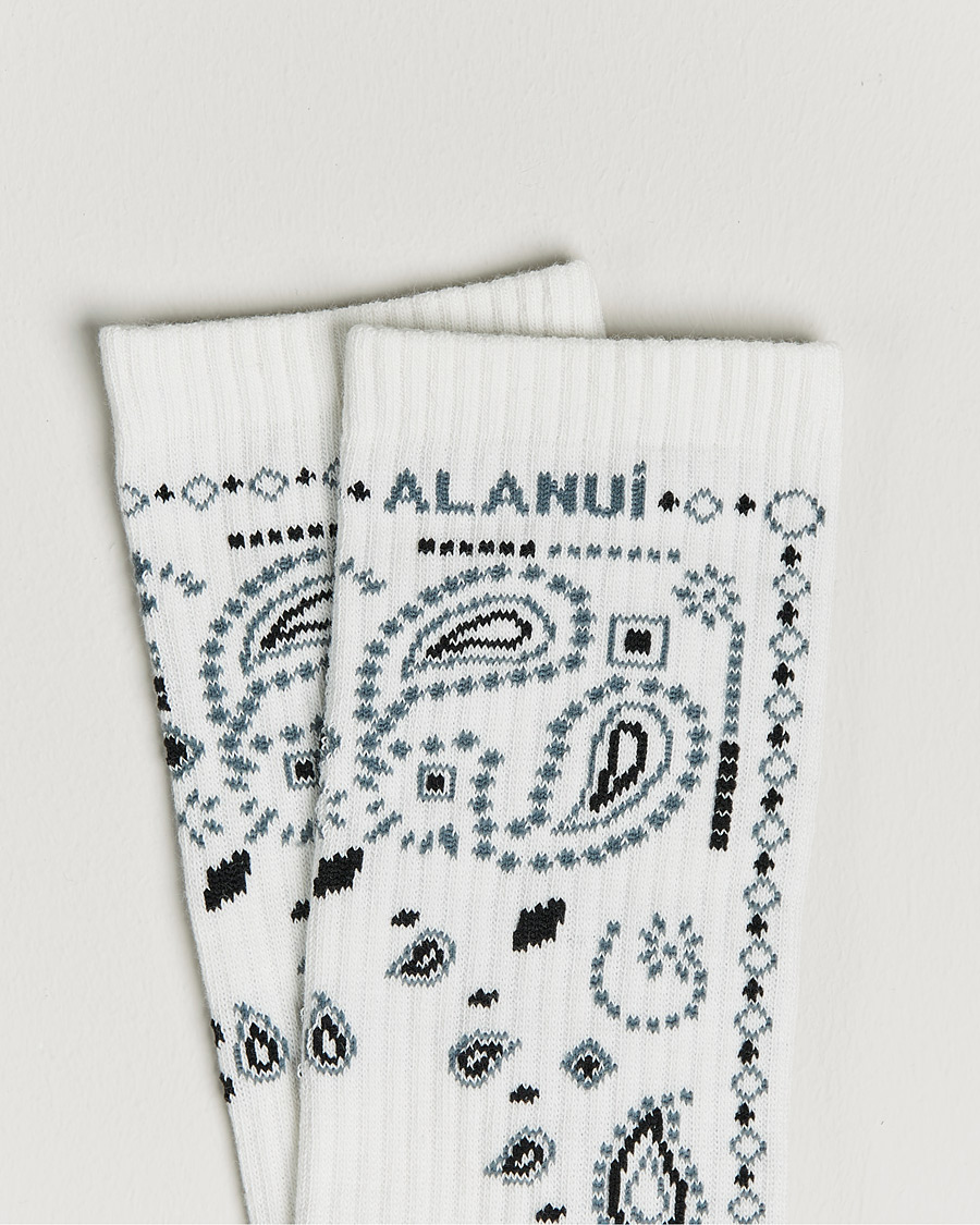 Herr |  | Alanui | Bandana Printed Socks White