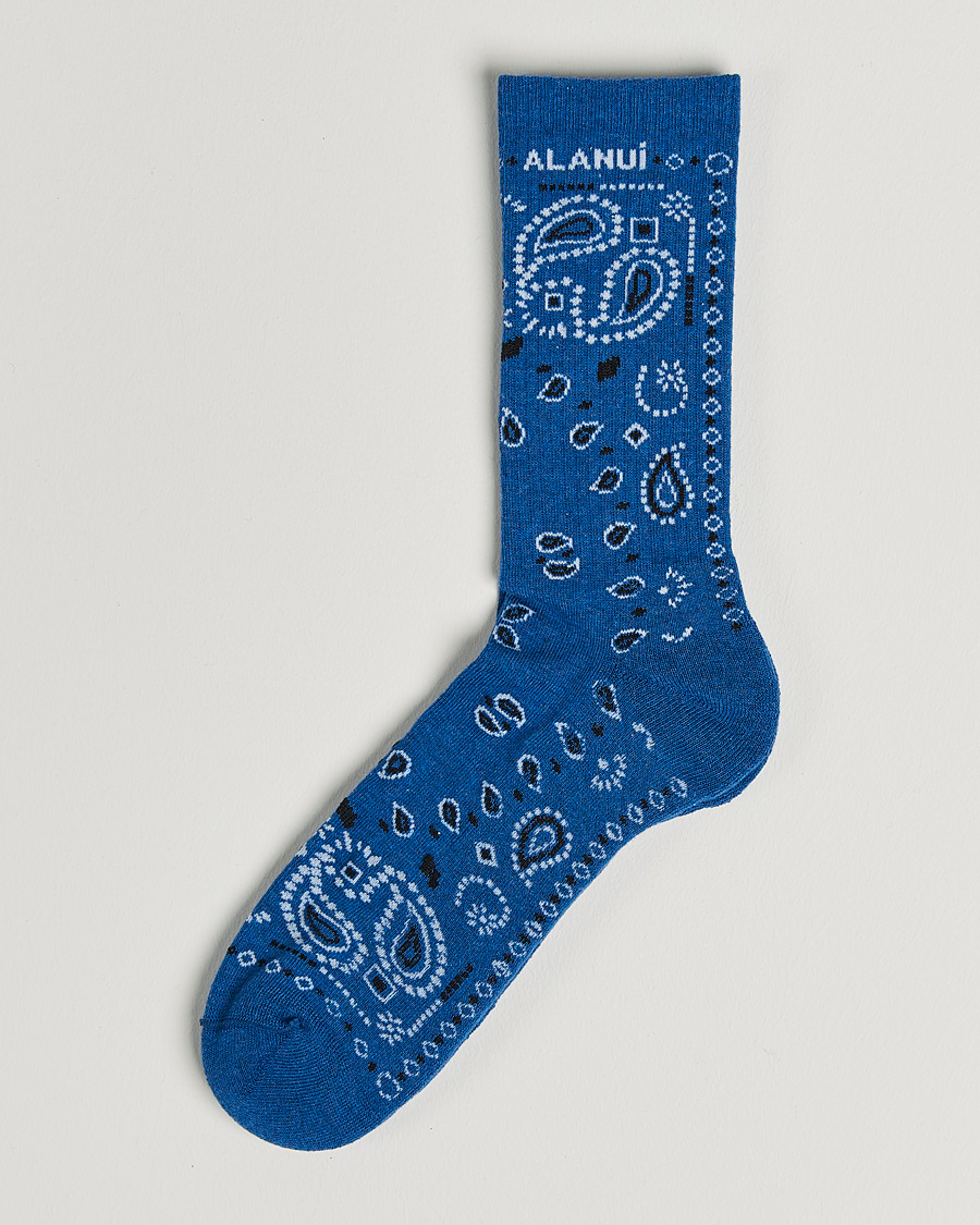 Herr | Underkläder | Alanui | Bandana Printed Socks Cobalt Blue